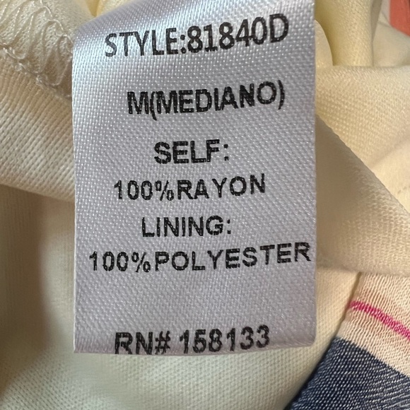 The Nines Multi Color Stripe Romper Size M Women NWOT - Picture 11 of 11